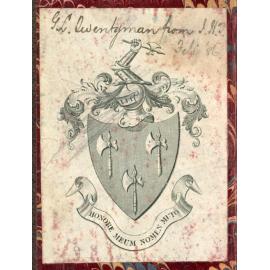 Book Plaque inside Prayer Book