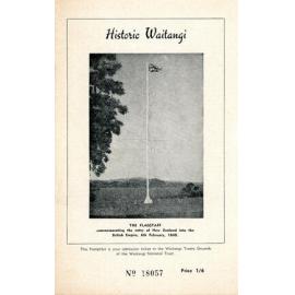 Historic Waitangi, Admission Ticket Pamphlet and Guide