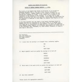 New Zealand Federation of University Women - Notice of AGM 1973