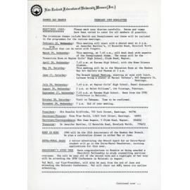 New Zealand Federation of University Women - Newsletter February 1989