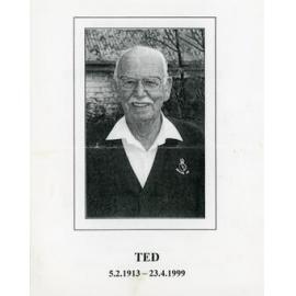 Funeral Service Programme for Edward Falcon Poulter