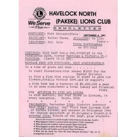 Pakeke Lions Club Newsletter