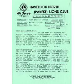 Pakeke Lions Club Newsletter