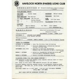 Pakeke Lions Club Newsletter