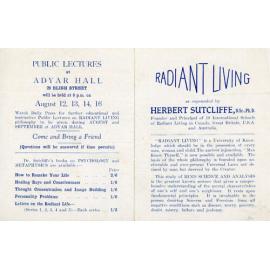Radiant Living Pamphlet, Sydney