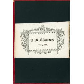 Name Plaque Belonging to J.B. Chambers