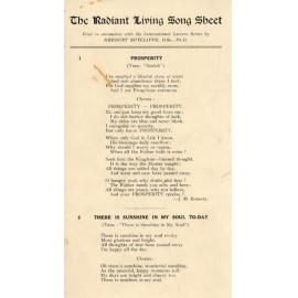 The Radiant Living Song Sheet