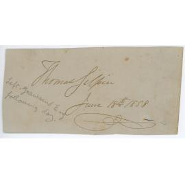 Thomas Gilpin Signature