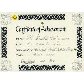 Certificate of Achievement