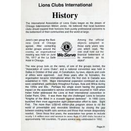 Lions Club International History