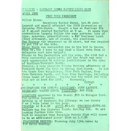 Bulletin April 1995