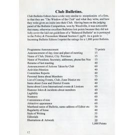 Guide to Writing Club Bulletins