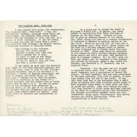 The Havelock Work, 1909-1939