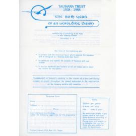 Tauhara Trust the 50th Year of an Unfolding Vision