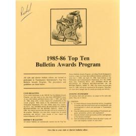 Toastmasters Bulletin Awards