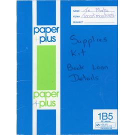 Toastmasters book - Supplies Kit. Book Loan Details