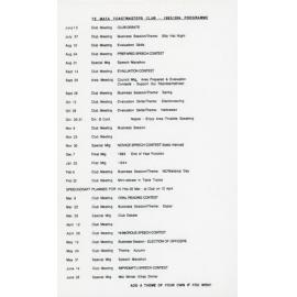 Te Mata Toastmasters Folder 1993-1994