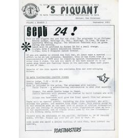 S'Piquant September 1983