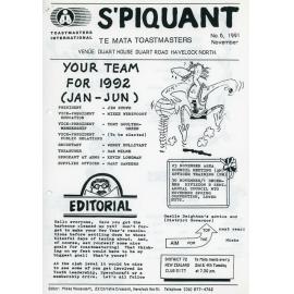 S'Piquant November 1991