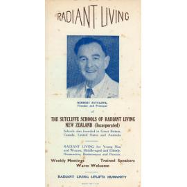 The Sutcliffe Schools of Radiant Living (NZ) Pamphlet