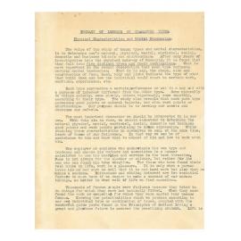 Lessons on Character Types