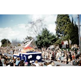 Baldwin and Swanwick Float - Hastings Blossom Festival Parade 1956