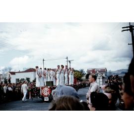 Hastings Gymnastics Club Float - Hastings Blossom Festival Parade 1954