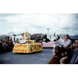 Tourist Motors Float - Hastings Blossom Festival Parade 1954