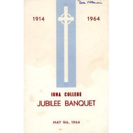 Iona College Jubilee Banquet Programme