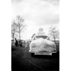Blue Band Taxis Car - Hastings Blossom Festival Parade 1956