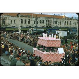 Griffiths Footwear Float - Hastings Blossom Festival Parade 1956