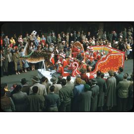 Pakowhai School Float - Hastings Blossom Festival Parade 1956