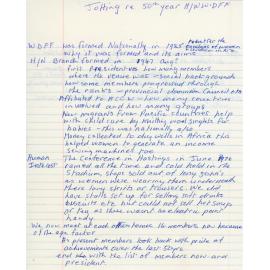 Jotting on 50 years of Havelock North Branch WDFF