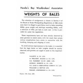 Weights of Bales Notice