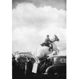 Horse and Rider Float - Hastings Blossom Festival 1955