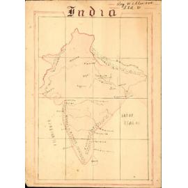 Hand Drawn Map of India
