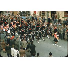 Pipe Band - Transport Through the Ages Parade 1956