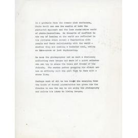 Exhibition/Artist Description