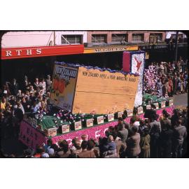 Apple and Pear Board Float - Hastings Blossom Festival Parade 1955