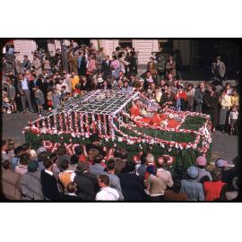 Pakowhai Junior Labour Party Float - Blossom Festival Parade 1955