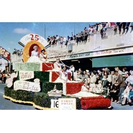 Watties Float - Blossom Festival Parade 1959