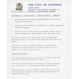 Hastings Promotional Document