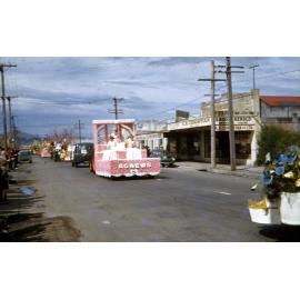 Agnews Float -  Hastings Blossom Festival Parade 1953