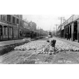 Roadmaking, Heretaunga Street Looking East