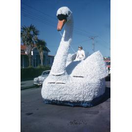 Swan Float - Blossom Festival Parade 1959