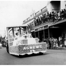 Agnews Float -  Hastings Blossom Festival Parade 1953