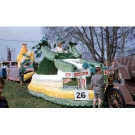 Watties Float - Hastings Blossom Festival Parade 1958