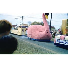 Swan Float - Blossom Festival Parade 1958