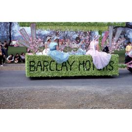 Barclay Motors Float - Blossom Festival Parade 1958