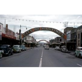 Heretaunga Street - Hastings Blossom Festival 1958